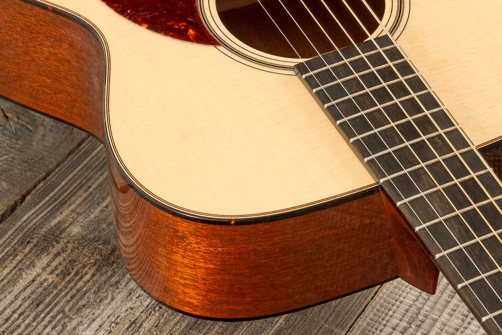 Collings Om1t Traditional Orchestra Model Epicea Acajou Eb #35214 - Natural High Gloss - Folk guitar - Variation 4