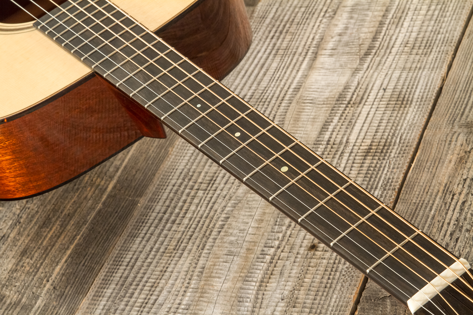 Collings Om1t Traditional Orchestra Model Epicea Acajou Eb #35214 - Natural High Gloss - Folk guitar - Variation 5