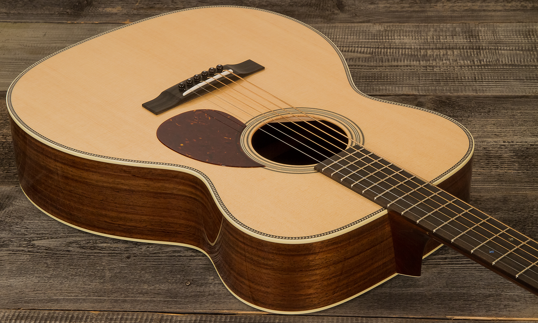 Collings Om2h Custom Orchestra Model Epicea Palissandre Eb Satin Neck #32568 - Natural - Acoustic guitar & electro - Variation 1