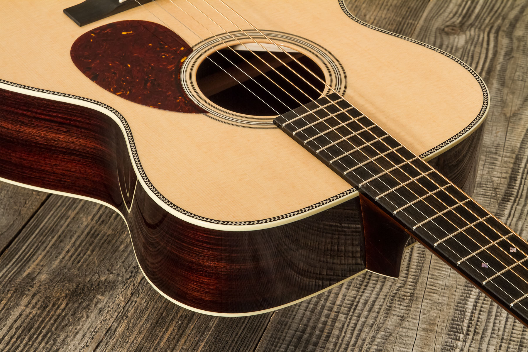 Collings Om2h Ss Orchestra Model Shsc Epicea Palissandre Eb #34819 - Natural High Gloss - Folk guitar - Variation 4