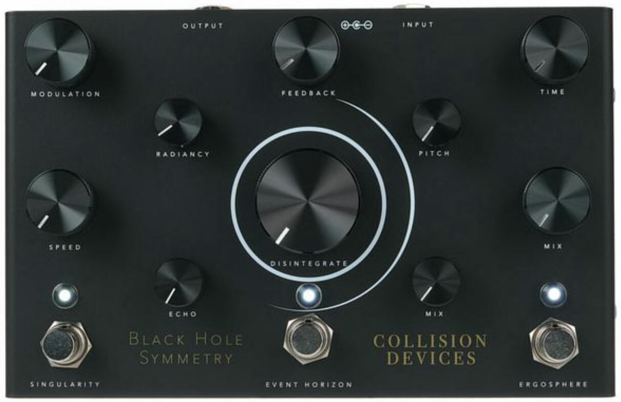 Collision Devices Black Hole Symmetry Delay Reverb Fuzz - Multieffect for electric guitar - Main picture