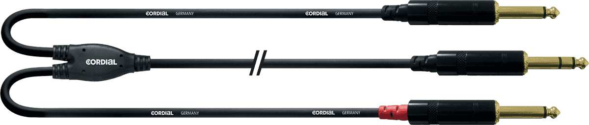 Cordial 2 Jack M 1 Jck St 1.5m - Cable - Main picture