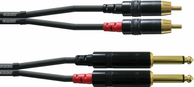 Cordial Cfu3pc Twin 3m - 2x Jacks Mono MÂles / 2x Rca - Cable - Main picture