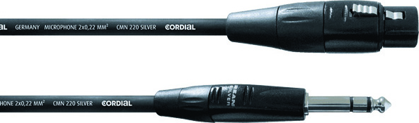 Cordial Cim3fv Jack St / Xlr F - 3m - Cable - Main picture