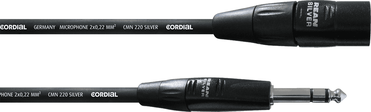 Cordial Cim6mv Xlr Male / Jack Stero - 6m - Cable - Main picture