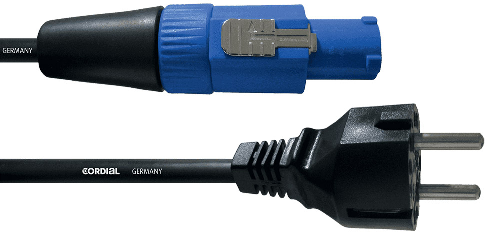 Cordial Secteur 220 Vers Powercon Bleu 1,5m - Cable - Main picture
