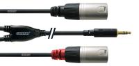 CFY3WMM mini-Jack stereo / 2x XLR male - 3m