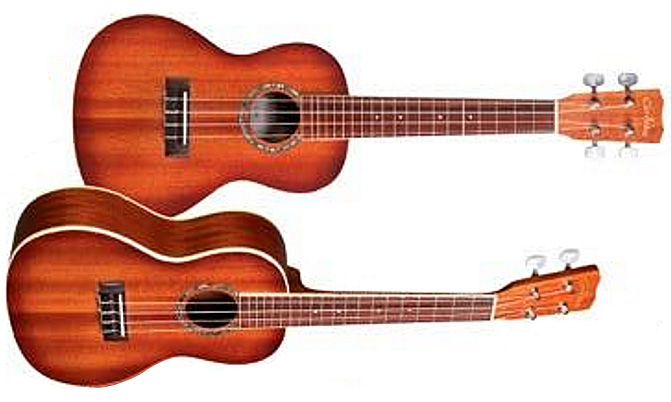 Cordoba 15cm-e Concert Tout Acajou - Edge Burst - Ukulele - Variation 1