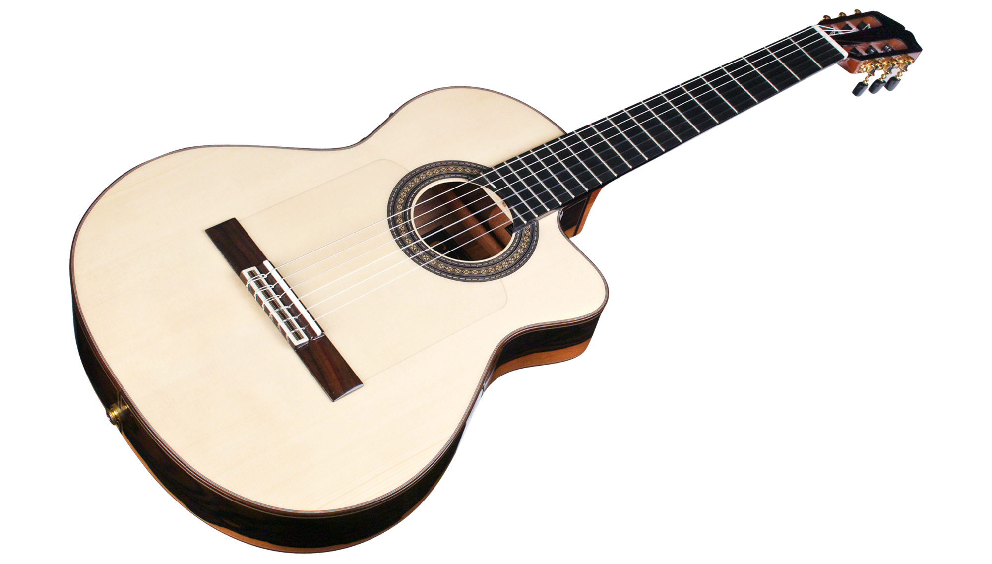 Cordoba 55fce Negra Espana 4/4 Slim Cw Epicea Ziricote Eb +etui - Natural - Classical guitar 4/4 size - Variation 2