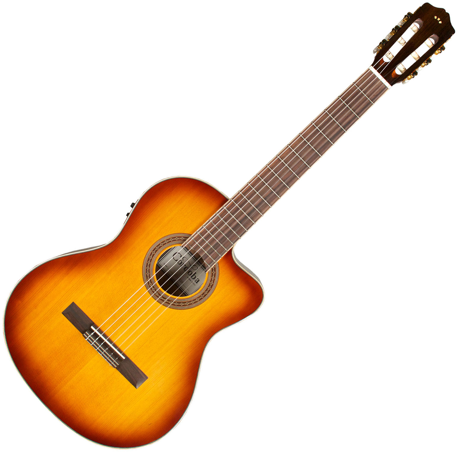 Cordoba C5-ce Iberia Cw Cedre Acajou Rw +housse - Sunburst - Classical guitar 4/4 size - Variation 1