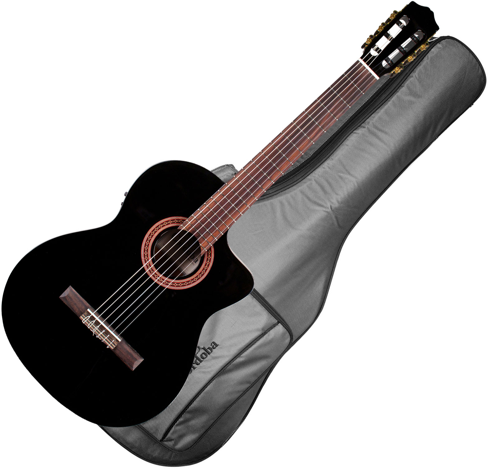 Cordoba C5-ce Iberia Cw Cedre Acajou Rw +housse - Black - Classical guitar 4/4 size - Variation 1