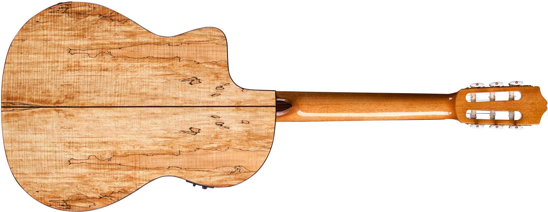 Cordoba C5 Cet Spalted Maple Limited Thinbody Cw Epicea Erable Pf - Natural - Classical guitar 4/4 size - Variation 1