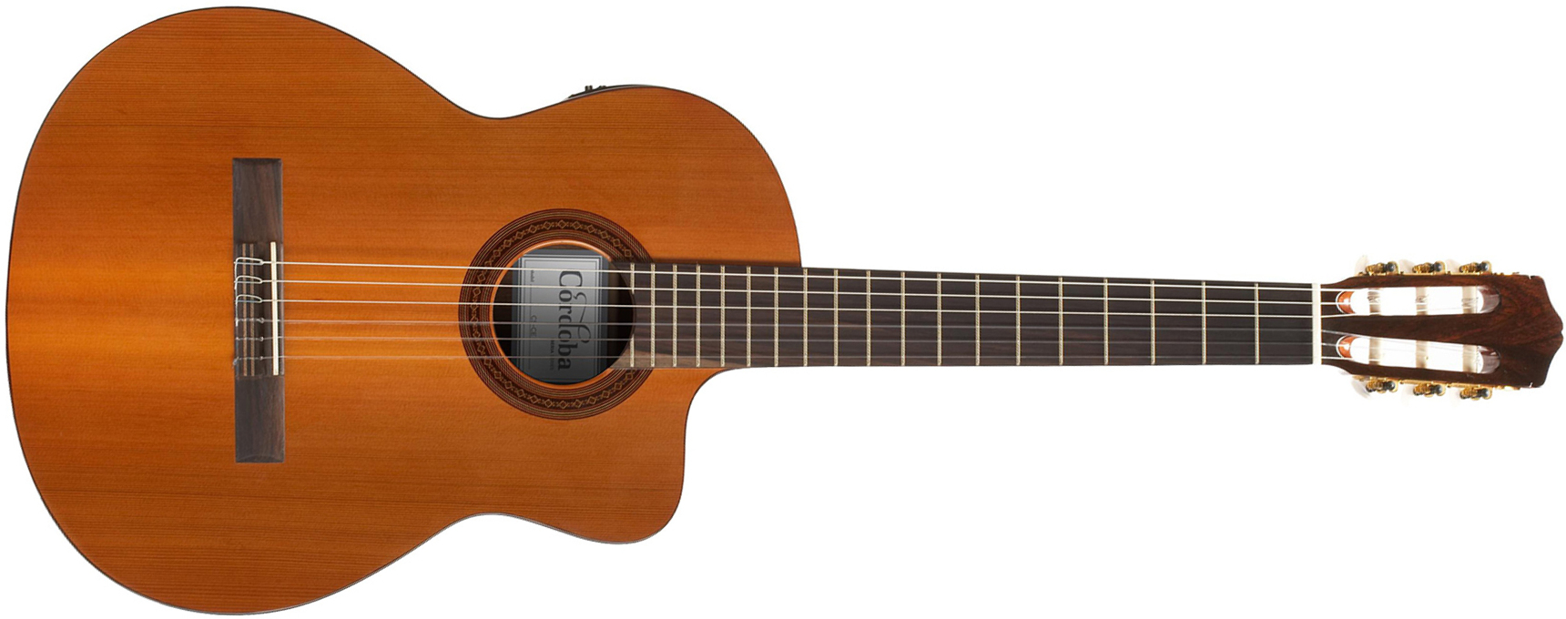 Cordoba C5-ce Iberia 4/4 Cw Cedre Acajou Rw +housse - Natural - Classical guitar 4/4 size - Main picture