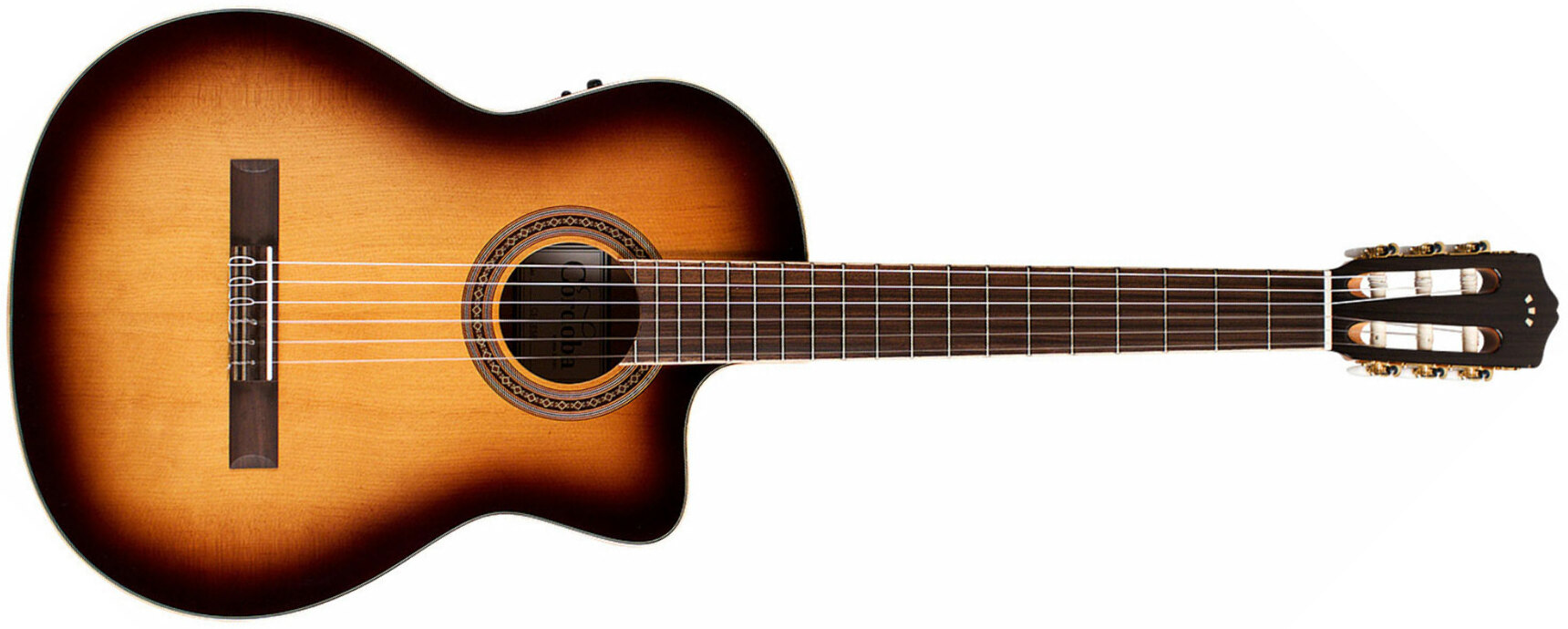 Cordoba C5-ce Sb Iberia 4/4 Cw Epicea Acajou Rw - Sunburst - Classical guitar 4/4 size - Main picture
