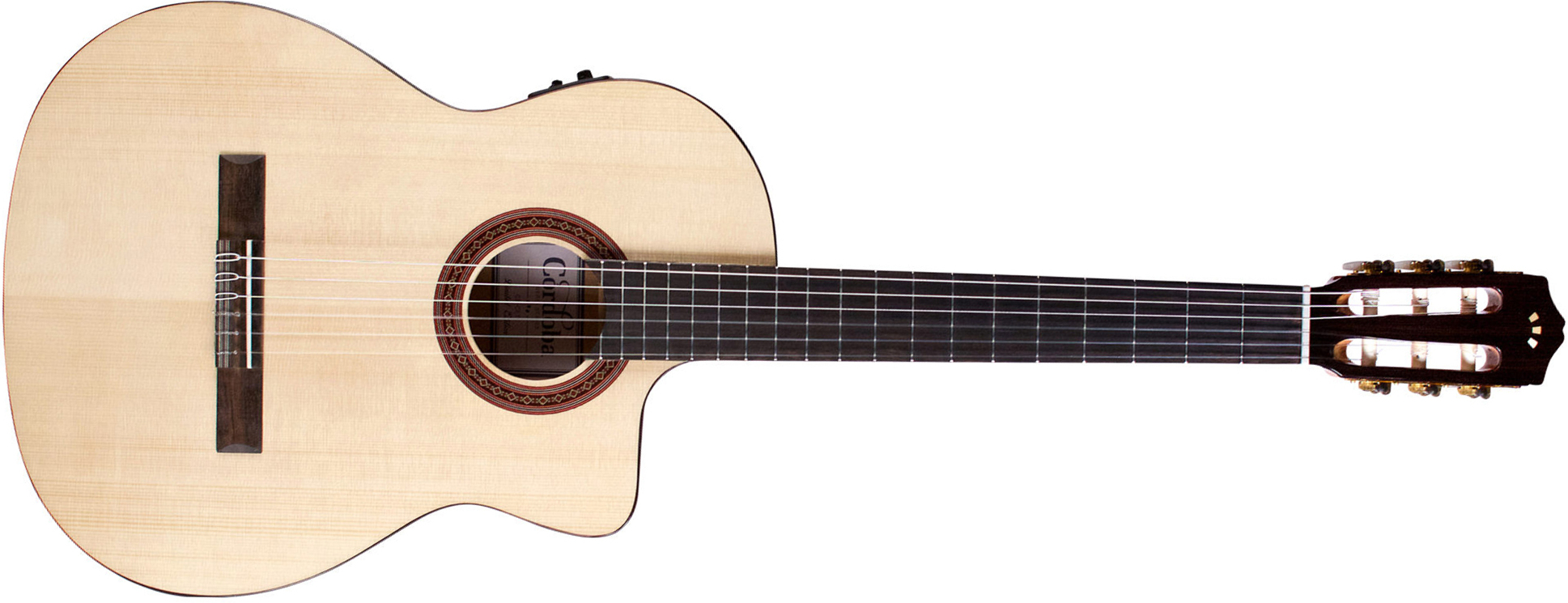 Cordoba C5 Cet Spalted Maple Limited Thinbody Cw Epicea Erable Pf - Natural - Classical guitar 4/4 size - Main picture