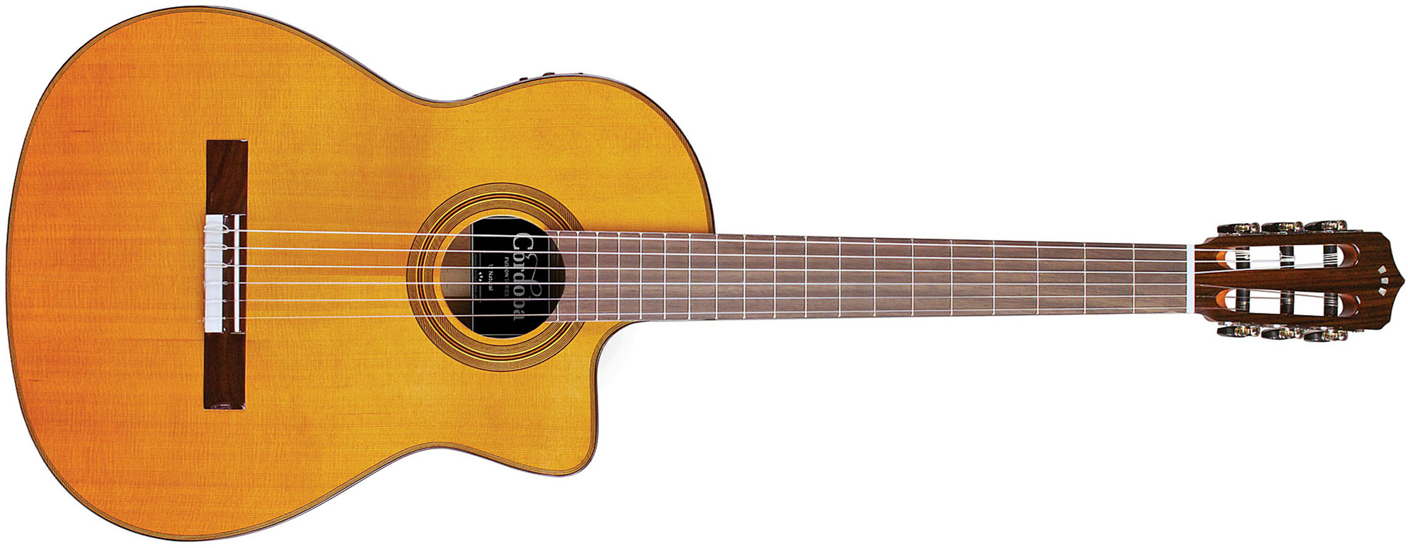 Cordoba Fusion 12 Natural Cedar Cw Fishman Presys - Natural - Classical guitar 4/4 size - Main picture