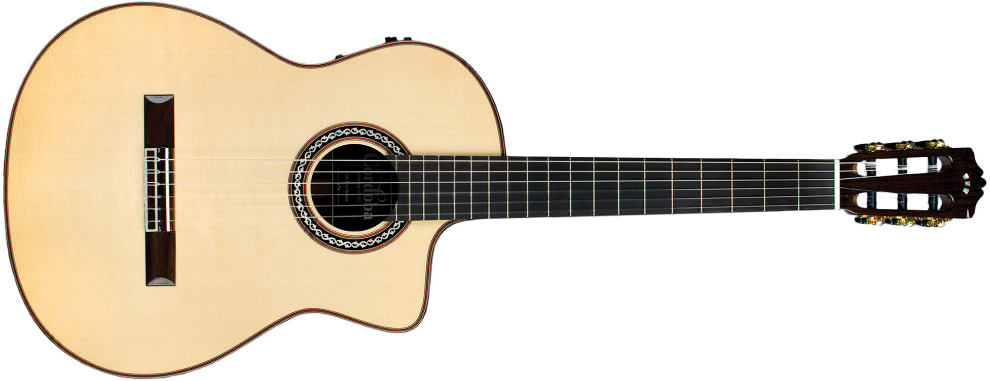 Cordoba Gk Pro Negra 4/4 Cw Epicea Palissandre Eb +etui - Natural - Classical guitar 4/4 size - Main picture