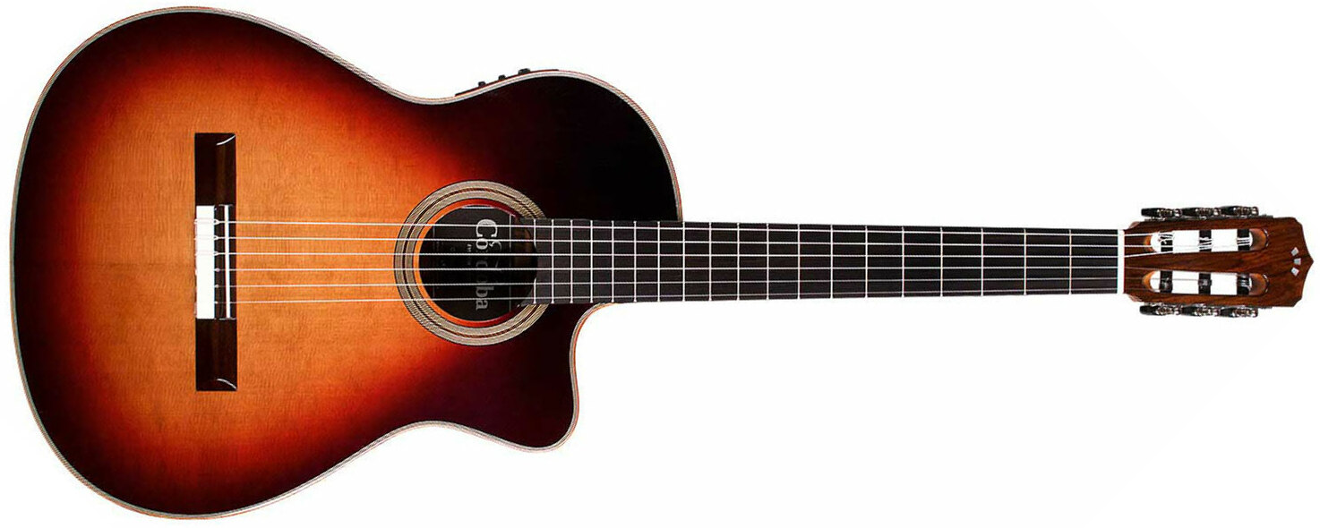 Cordoba Orchestra Cd Ce Fusion Cedre Palissandre Eb - Tear Drop Burst - Classical guitar 4/4 size - Main picture