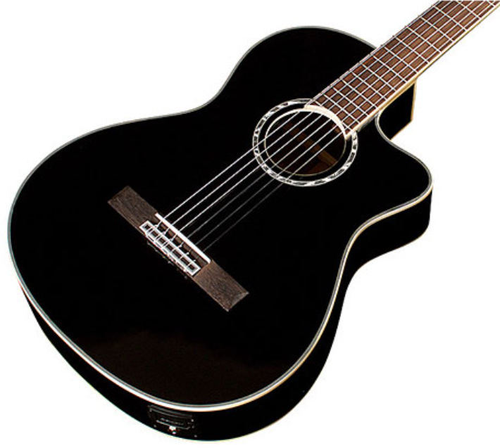 Cordoba Fusion 5 4/4 Cw Epicea Acajou Pf - Jet Black - Classical guitar 4/4 size - Variation 2