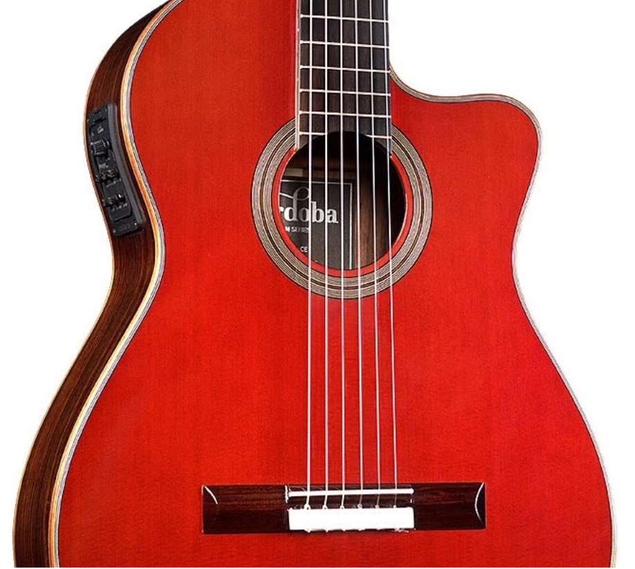 Cordoba GK Studio Negra - wine red Classical guitar 4/4 size