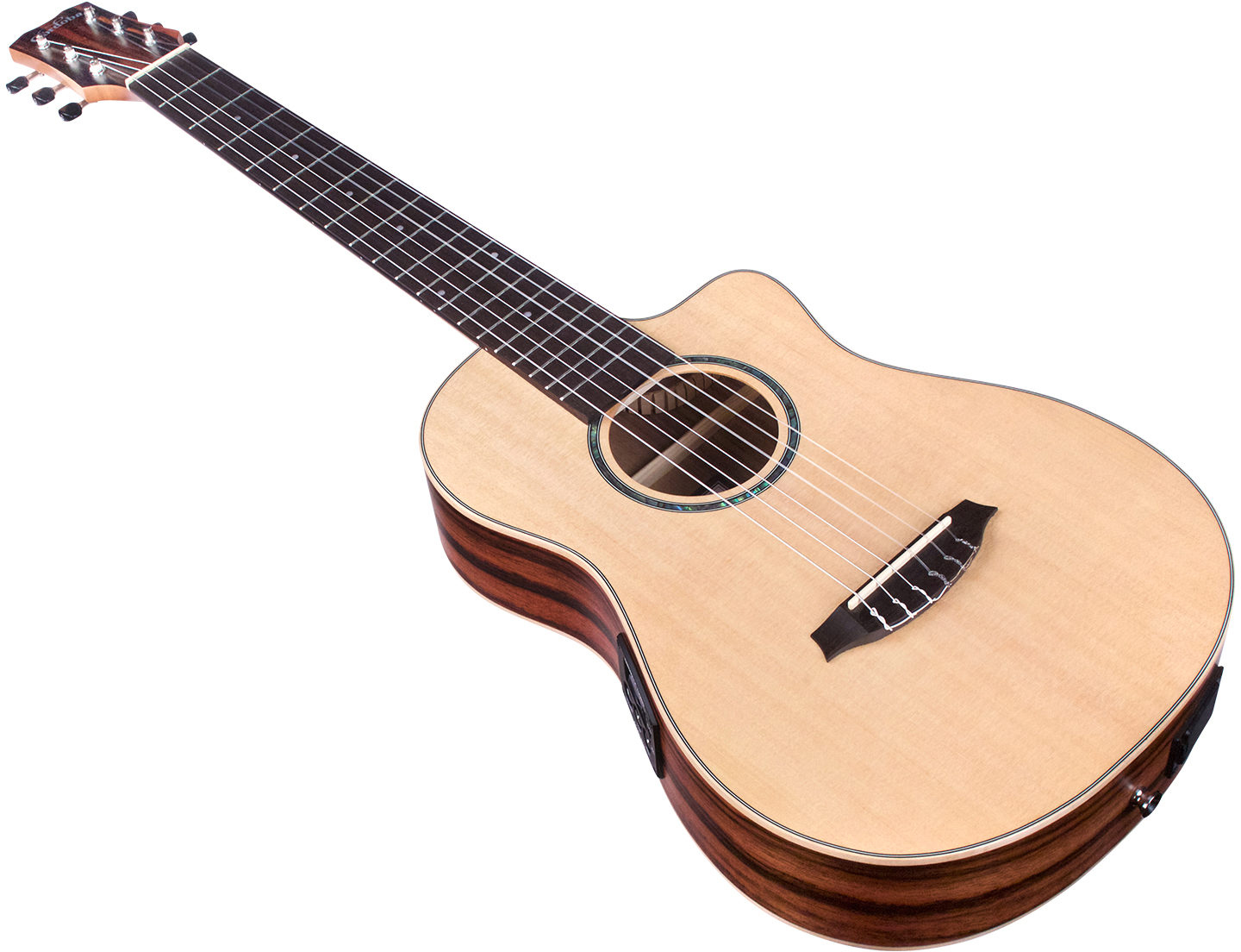 Cordoba Mini Ii Eb-ce Epicea Ebene Pf - Natural - Classical guitar 1/2 size - Variation 2
