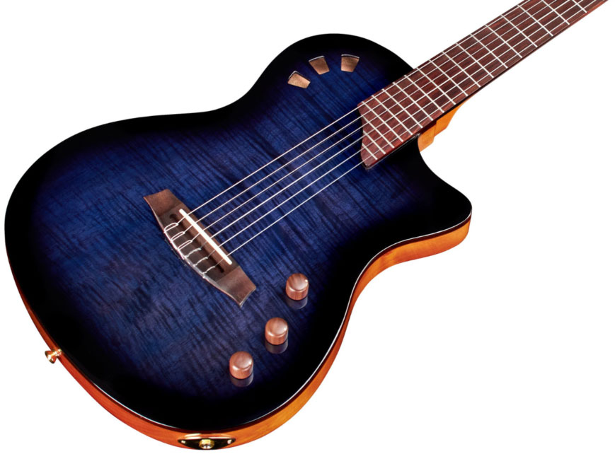 Cordoba Stage Ltd Cw Epicea Acajou Pf - Blue Burst - Classical guitar 4/4 size - Variation 1