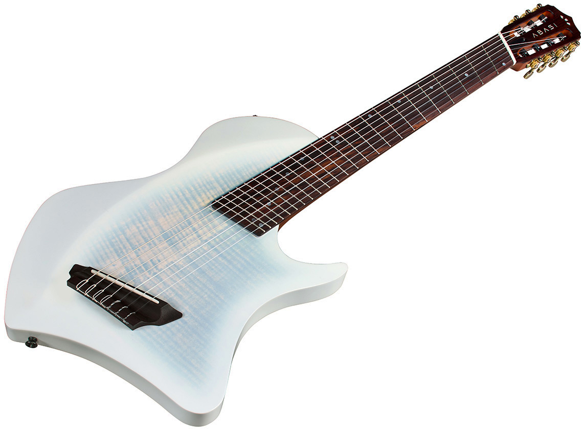 Cordoba Tosin Abasi Stage 7c Multiscale Epicea Acajou Rw - White Burst - Classical guitar 4/4 size - Variation 2