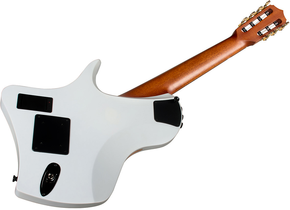 Cordoba Tosin Abasi Stage 7c Multiscale Epicea Acajou Rw - White Burst - Classical guitar 4/4 size - Variation 3