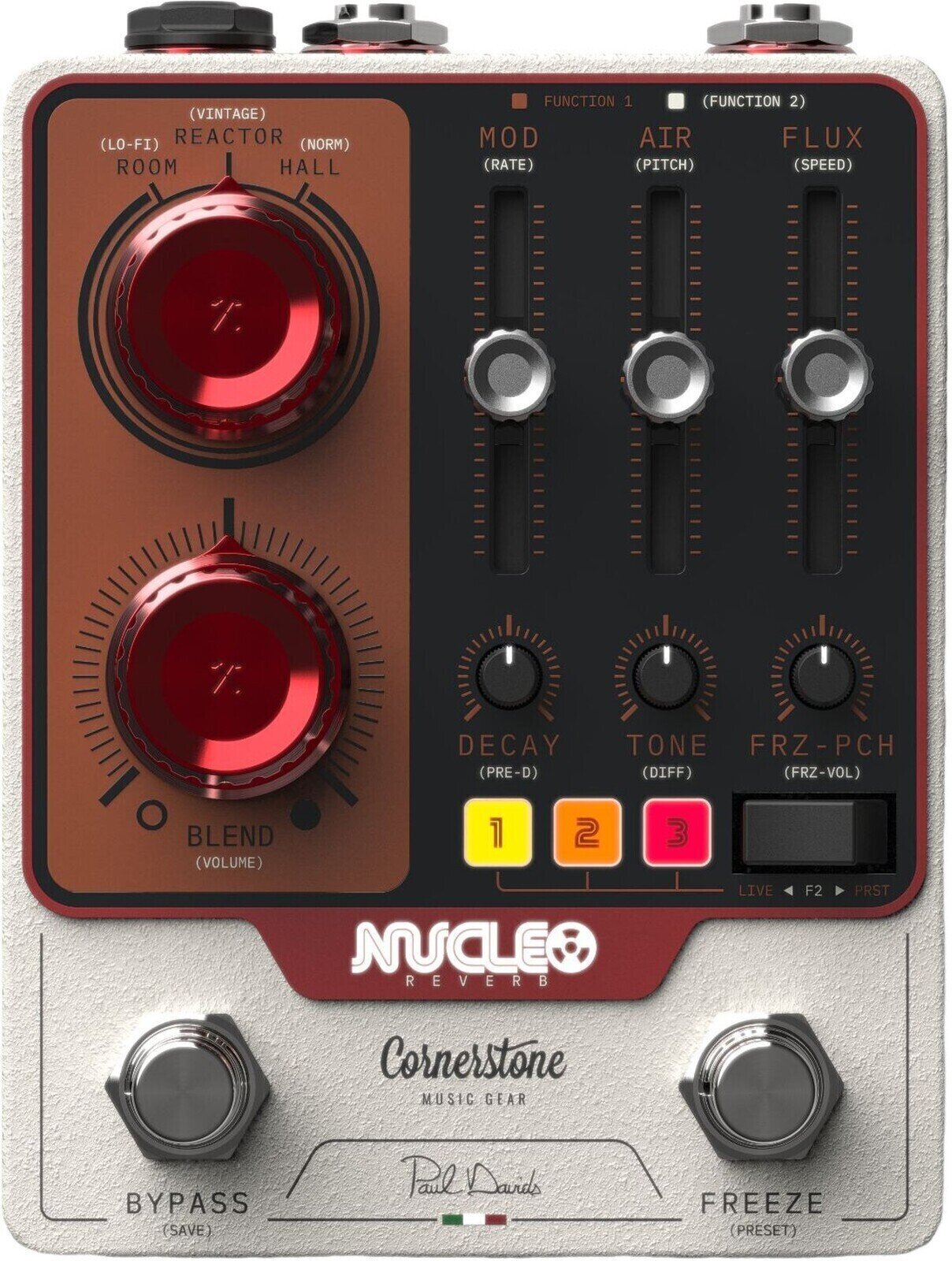 Cornerstone Music Gear Nucleo Stereo Reverb - Reverb, delay & echo effect pedal - Main picture