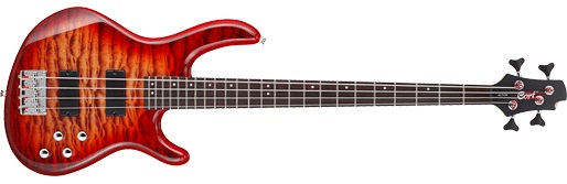 Cort Action Dlx Plus Crs Active Rw - Cherry Red Sunburst - Solid body electric bass - Variation 1
