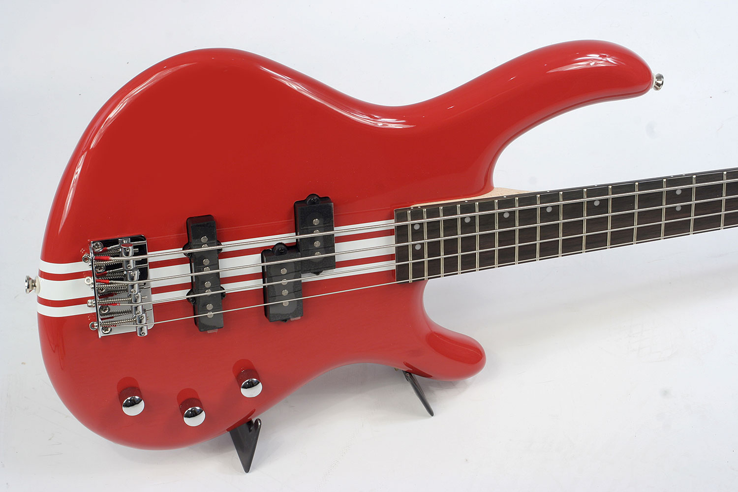 Cort Action Bass ACT4 Strip Scarlet Red scarlet red Solid body