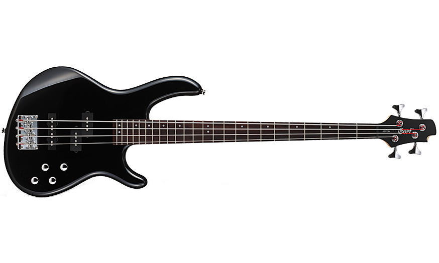 Cort Action Bass Plus Bk - Black - Solid body electric bass - Variation 1