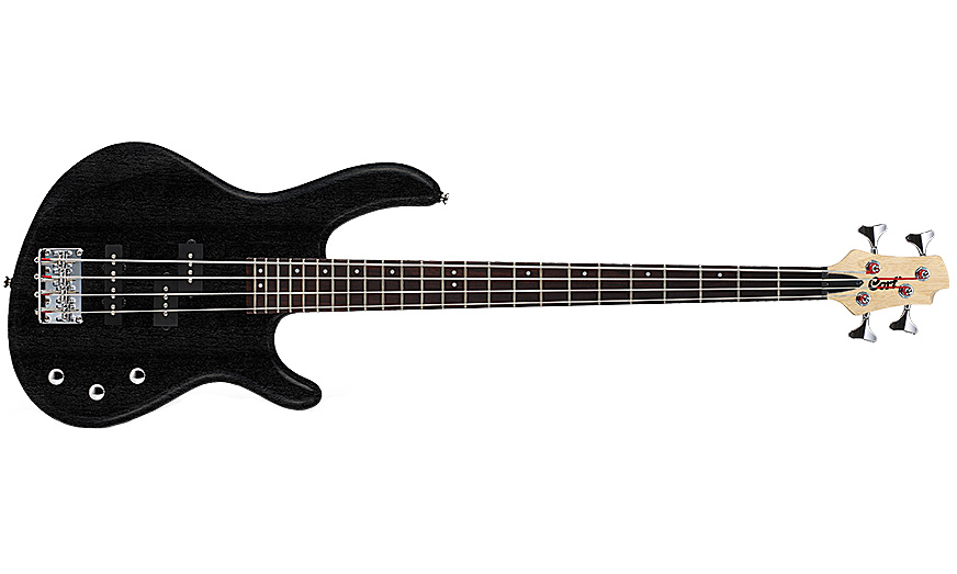 Cort Action Pj Opb - Open Pore Black - Solid body electric bass - Variation 1