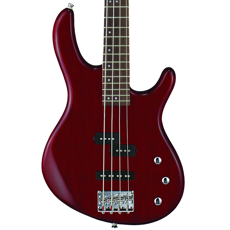 Cort Action Pj Opbc - Open Pore Black Cherry - Solid body electric bass - Variation 2