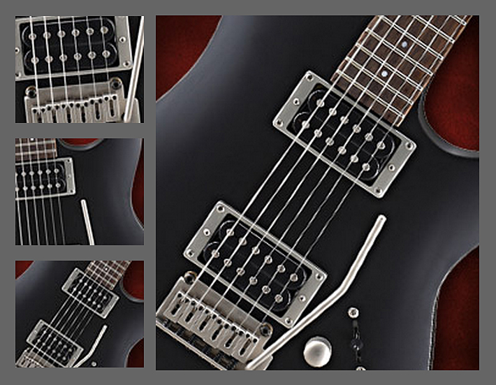 Cort Aero-2 - black satin Solid body electric guitar black