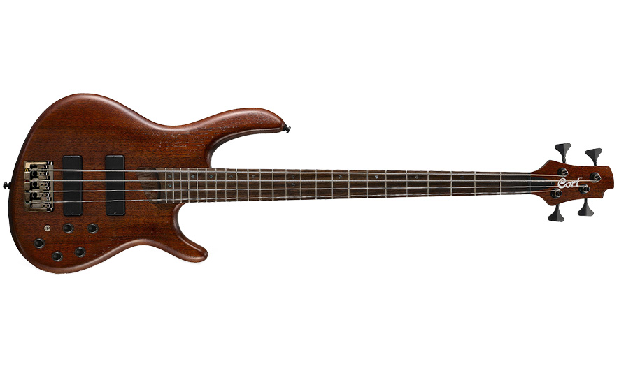 Cort B4 Plus Mh Opm Artisan Active Bartonini Rw - Open Pore Mahogany - Solid body electric bass - Variation 1