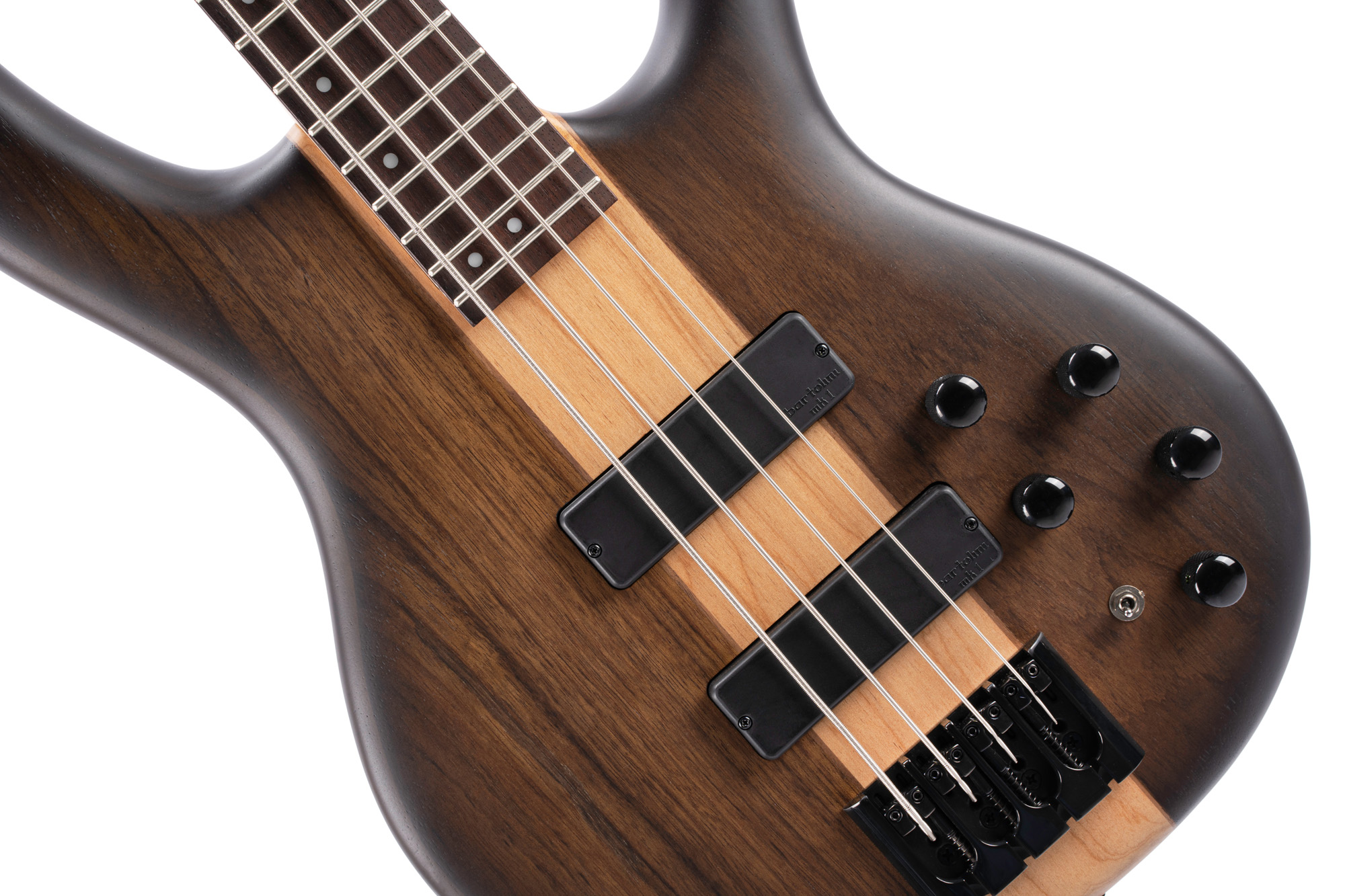 Cort C4 Plus Ovmh Artisan - Antique Brown Burst - Solid body electric bass - Variation 2