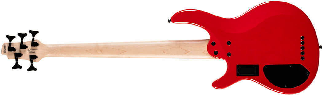 Cort C5 Deluxe Artisan 5c Active Bartolini Jat - Candy Red - Solid body electric bass - Variation 1