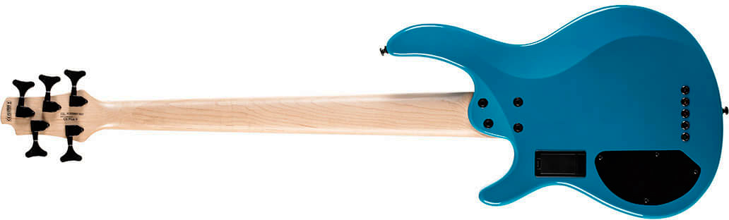 Cort C5 Deluxe Artisan 5c Active Bartolini Jat - Candy Blue - Solid body electric bass - Variation 1