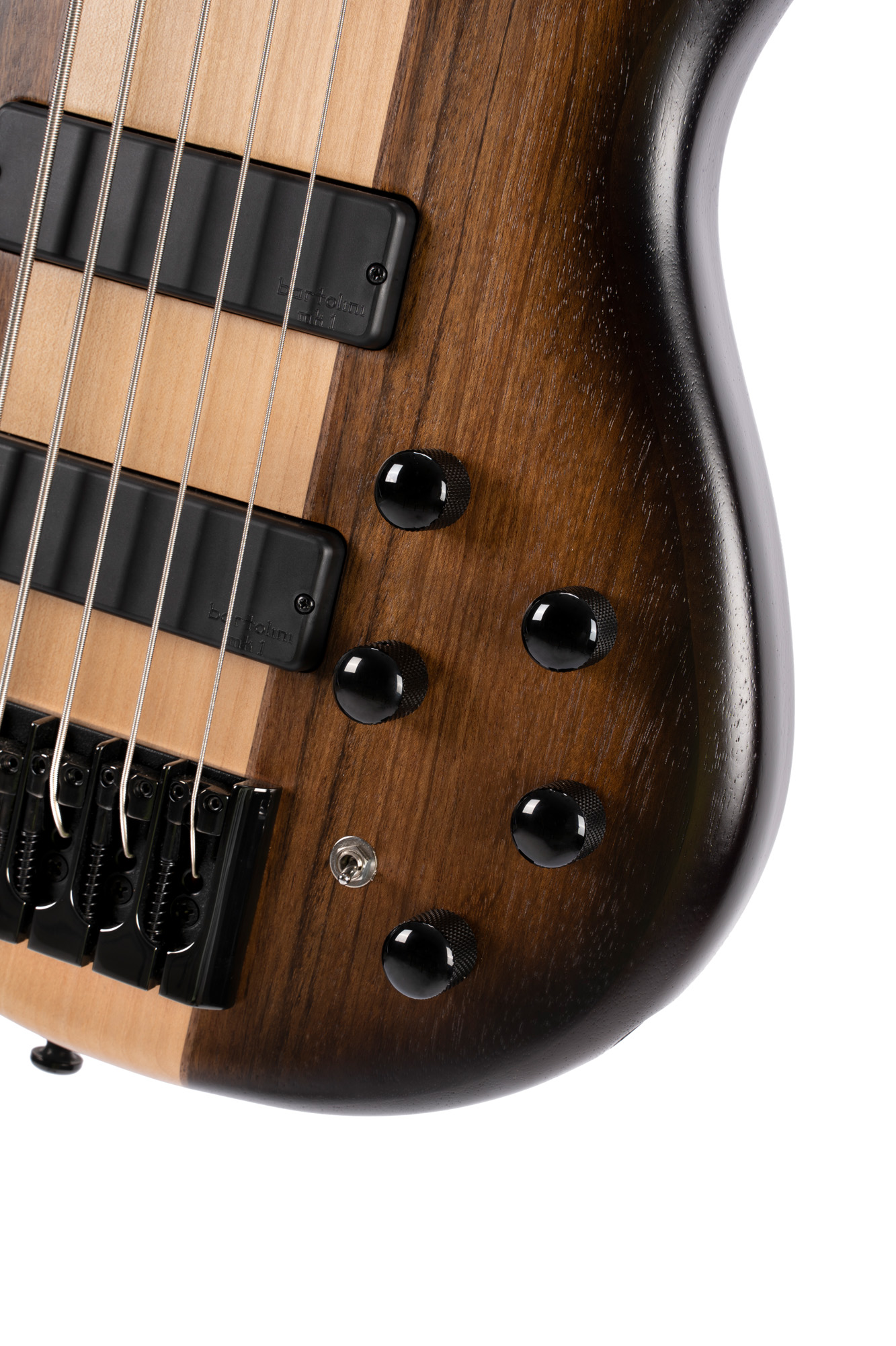 Cort C5 Plus Artisan C Ovmh Hh Ja - Antique Brown Burst - Solid body electric bass - Variation 2