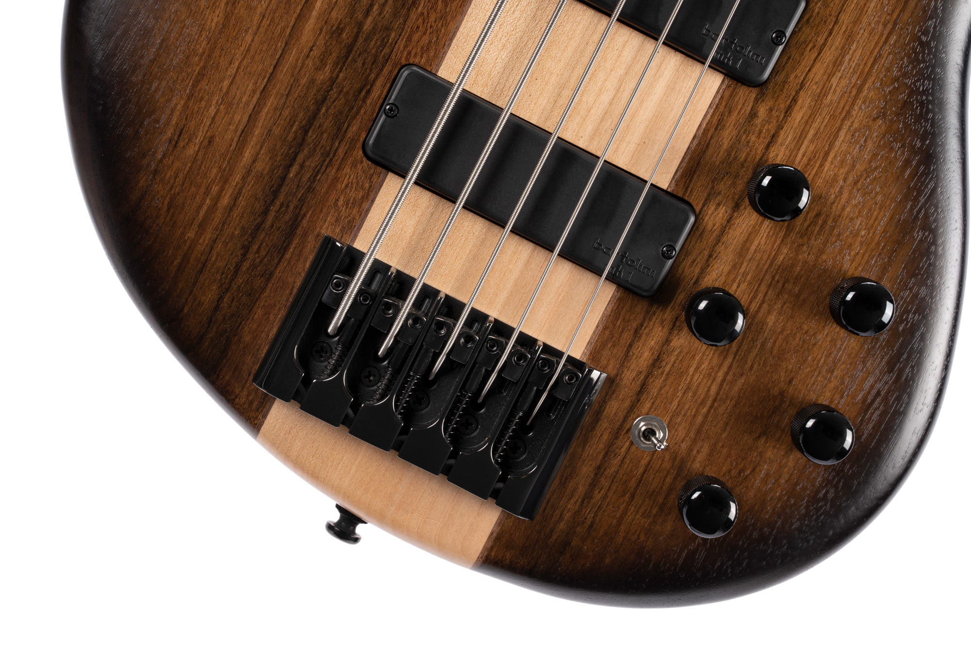 Cort C5 Plus Artisan C Ovmh Hh Ja - Antique Brown Burst - Solid body electric bass - Variation 6