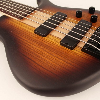 Cort C5 Plus Zbmh Artisan Active Bartolini Jat - Tobacco Burst Satin - Solid body electric bass - Variation 1