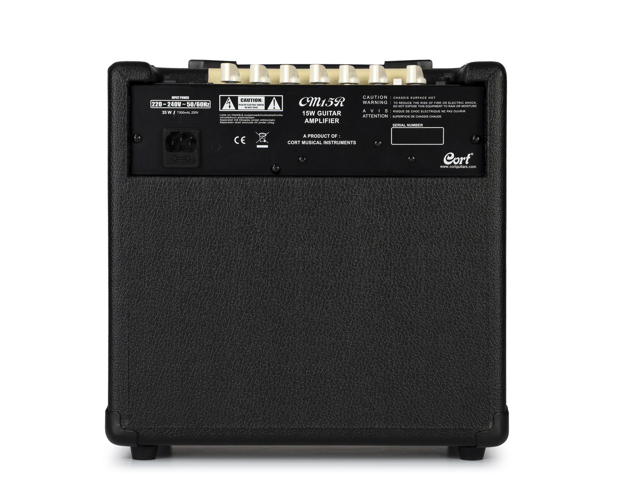 Cort Cm15rbk 15w Reverb Noir 1x8 - Electric guitar combo amp - Variation 1