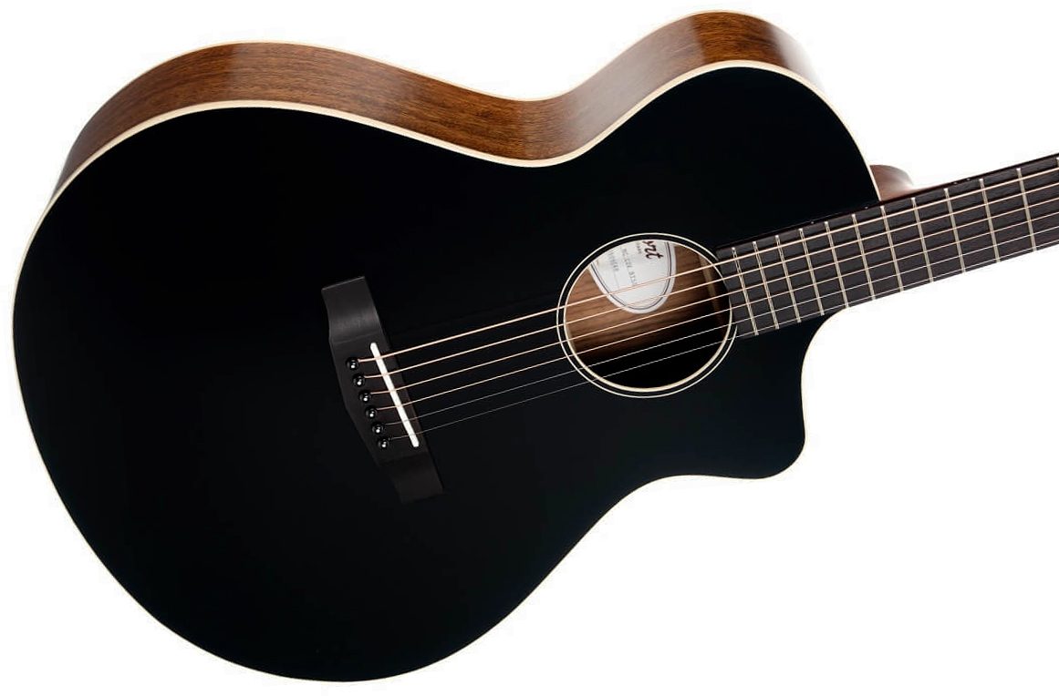 Cort Core-mc Ovangkol Concert Cw Cedre Ovangkol Rw - Black - Folk guitar - Variation 2