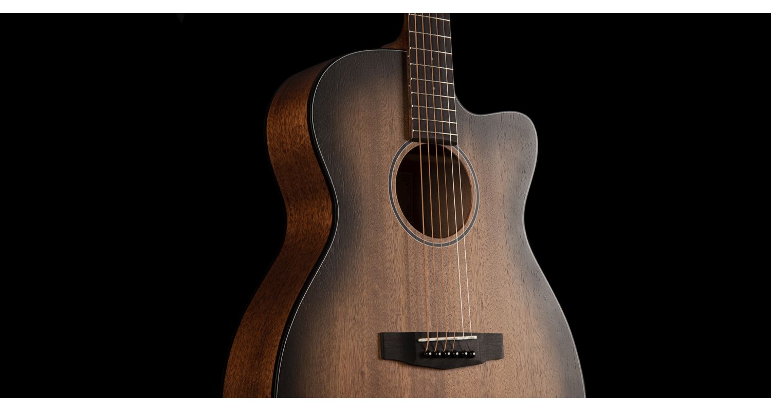 Cort Core Oc Mahogany Om Cw Tout Acajou Ova - Open Pore Black Burst - Electro acoustic guitar - Variation 1