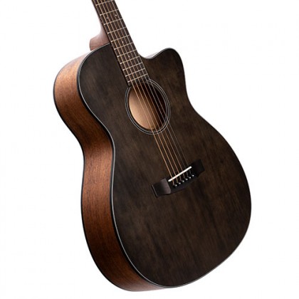 Cort Core Oc Spruce Om Cw Epicea Acajou Ova - Open Pore Trans Black - Electro acoustic guitar - Variation 1