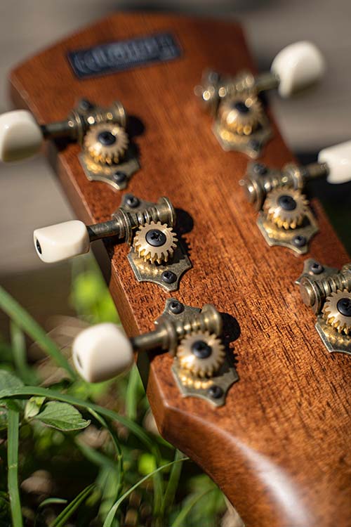Cort Core Pe Mahogany Parlor Tout Acajou Ova - Open Pore Black Burst - Electro acoustic guitar - Variation 3