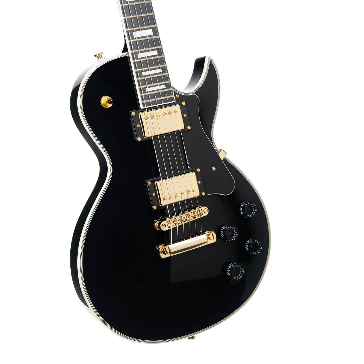 Cort Cr270 Ht Hh Mi - Black - Single cut electric guitar - Variation 5