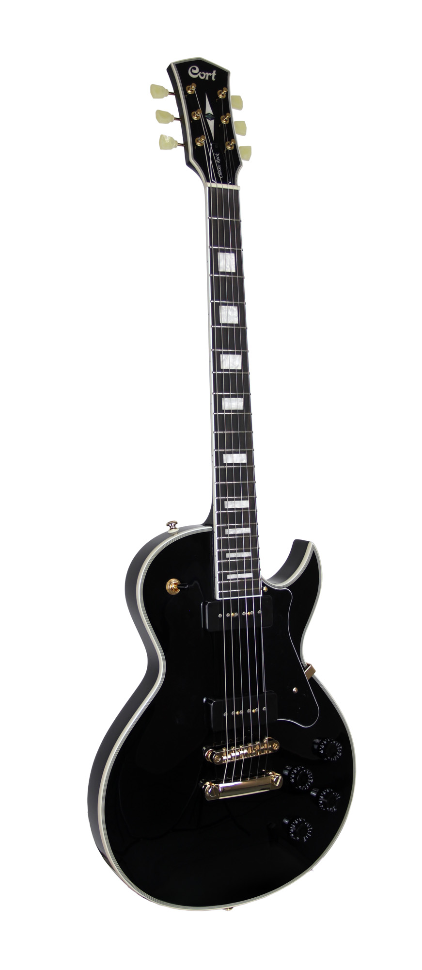 Cort Cr270 Ht P-90 Mi - Black - Single cut electric guitar - Variation 3