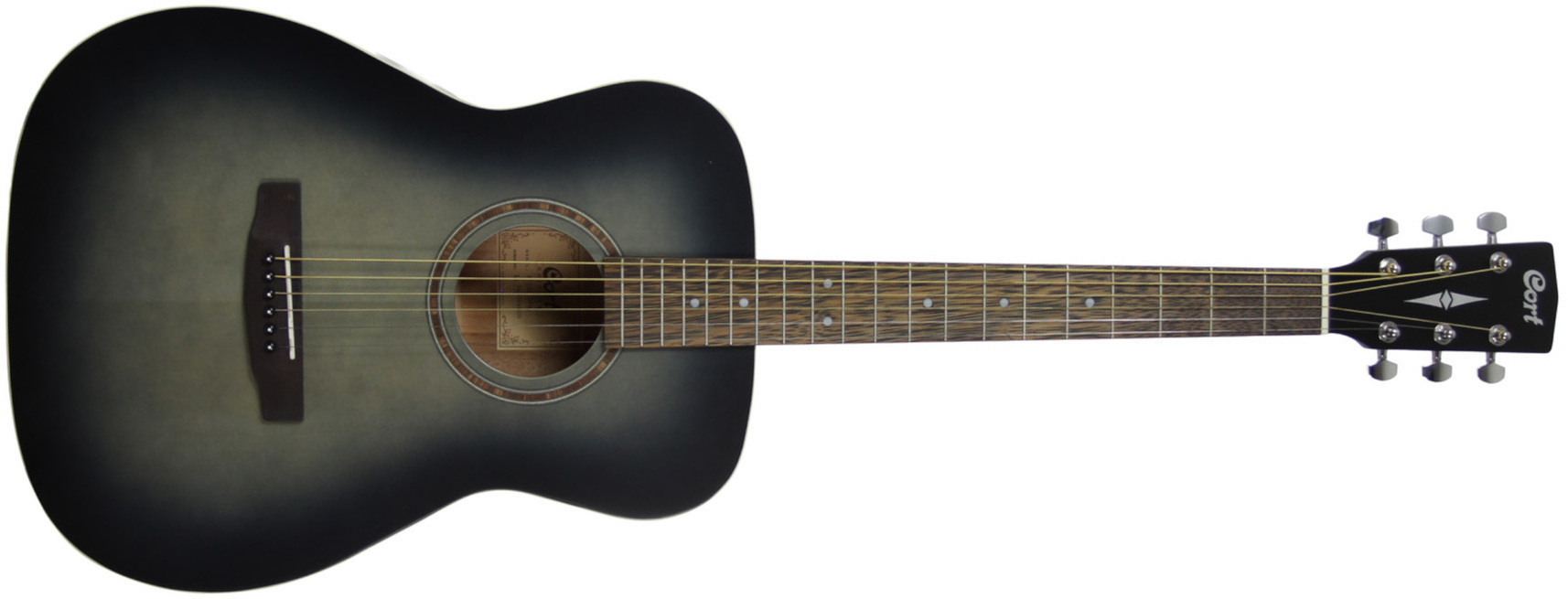Cort 550opbk Epicea Acajou Mer - Open Pore Black - Folk guitar - Main picture